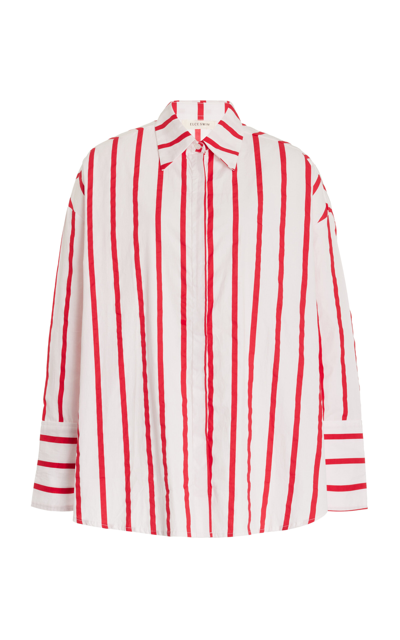 Elce Exclusive Reverie Striped Cotton Poplin Shirt In Stripe