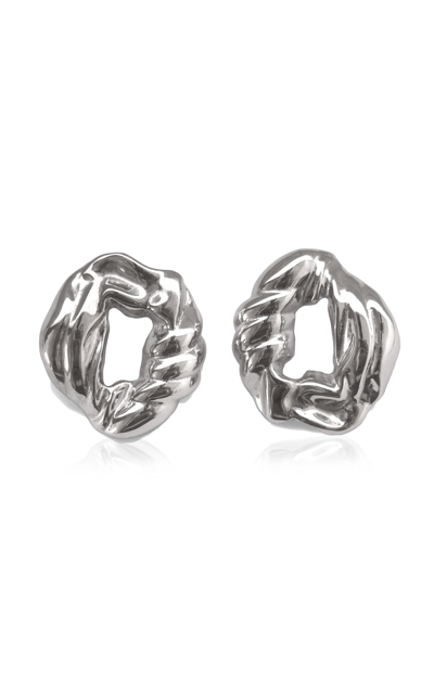 Shop Completedworks Scrunch Recycled Silver Earrings