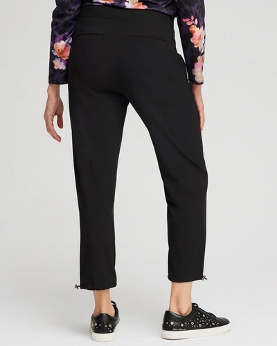 Chico's Bungee Cropped Pants In Black Size 20/22 |  Zenergy Activewear In Black