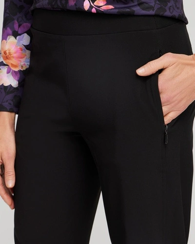 Chico's Bungee Cropped Pants In Black Size 20/22 |  Zenergy Activewear In Black
