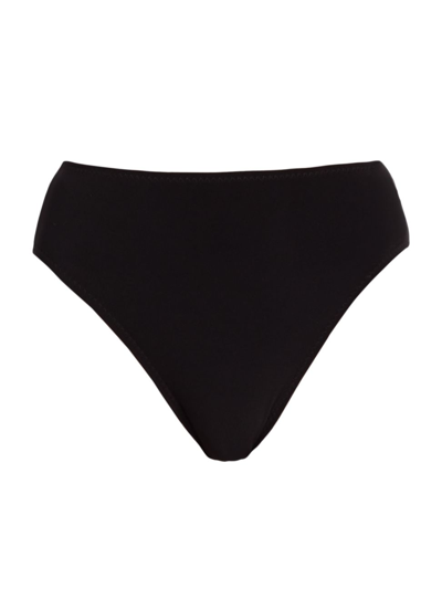Shop Norma Kamali Women's Underwire Seamed Bikini Bottom In Black