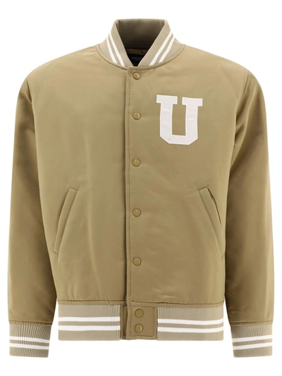 Shop Undercover "keep The Sun Brain" Bomber Jackets In Beige