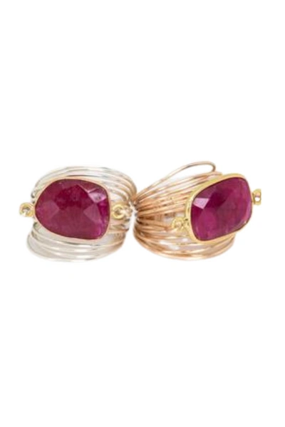 Shop A Blonde And Her Bag Torrey Ring In Smoky Quartz In Purple