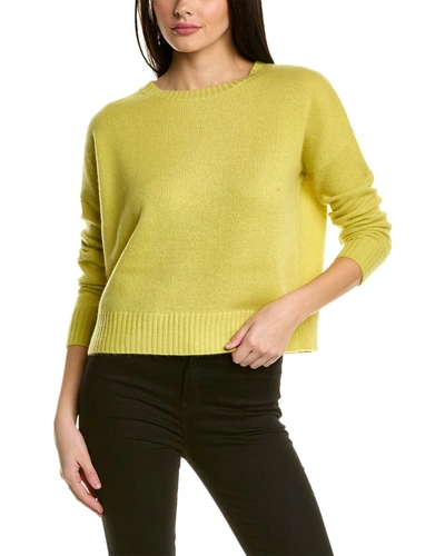 Shop Philosophy Cashmere Drop Shoulder Cashmere Sweater In Yellow