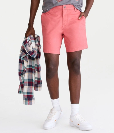 Shop Aéropostale Beach Chino Shorts 7.5" In Pink