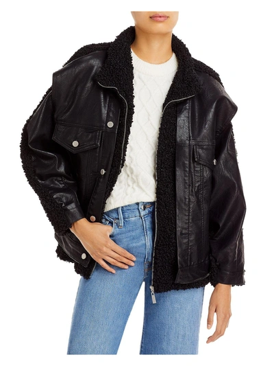 Shop Blanknyc Womens Faux Leather Utility Motorcycle Jacket In Black