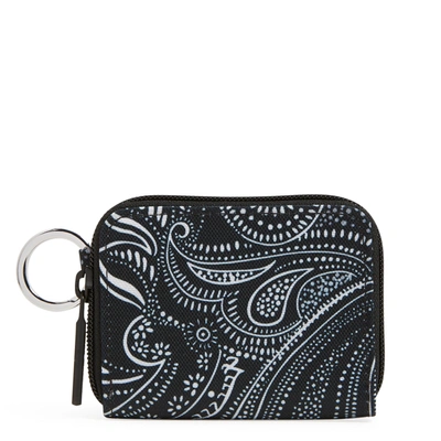 Shop Vera Bradley Lighten Up Rfid Petite Zip-around Wallet In Black
