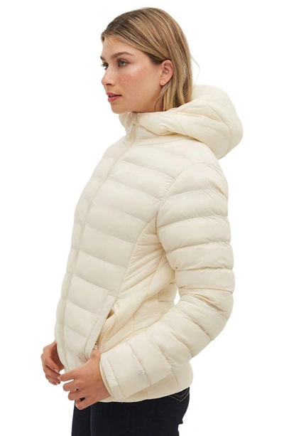 Shop Bench Kara Hooded Insulated Puffer Jacket In Winter White