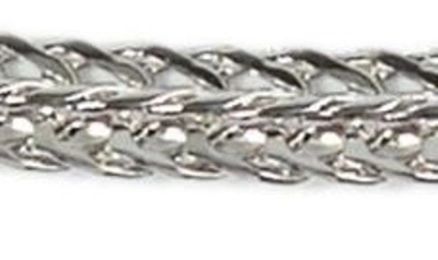 Shop Sterling Forever Davis Wheat Chain Bracelet In Silver