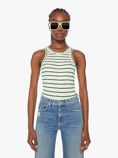 Shop Mother The Chins Ups Body Suit High Road Stripe Shirt (also In S, M,l, Xl) In Green