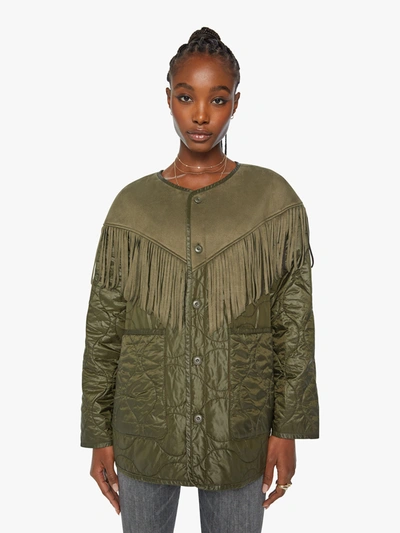 Shop Mother The Tip Off On The Western Front Jacket (also In S, M,l, Xl) In Green