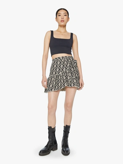Shop Mother The Minx Mini Wrap Like Sugar Jaqcuard Skirt (also In S, M,l, Xl) In Blue