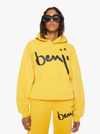 Shop Cloney Benji Pull Over Hoodie Mustard (also In S, M,l, Xl) In Yellow