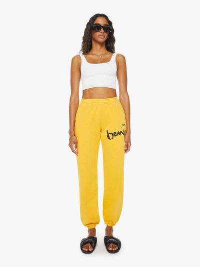 Shop Cloney Benji Sweatpants Mustard (also In S, M,l, Xl) In Yellow