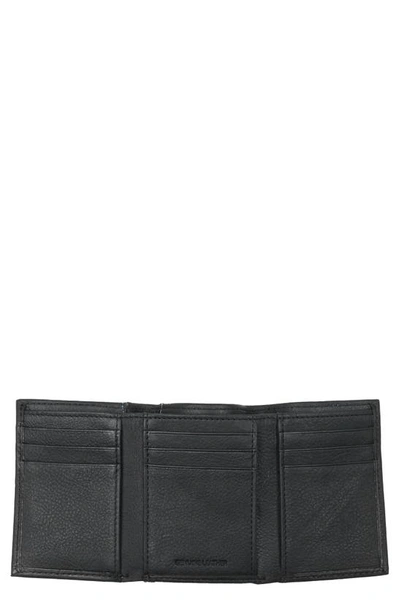Shop Robert Graham Dakota Trifold Leather Wallet In Black