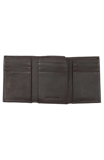 Shop Robert Graham Dakota Trifold Leather Wallet In Brown