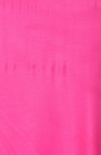 Vince Camuto Oversized Satin Pashmina Wrap In Pink