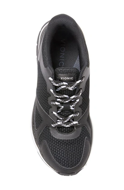 Shop Vionic Tokyo Sneaker In Black/ Black Fabric