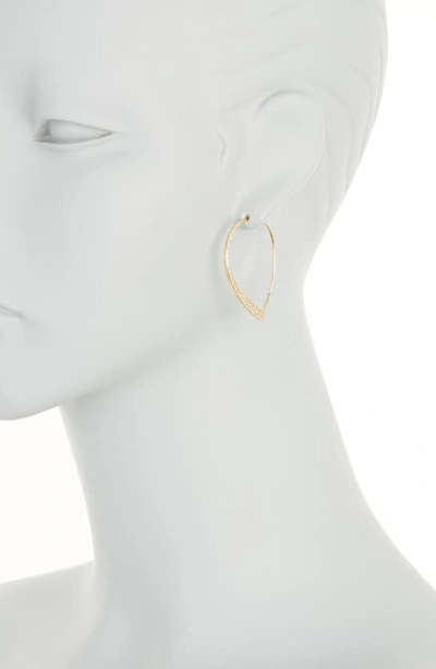 Sterling Forever Carlotta Cz Threader Earrings In Gold
