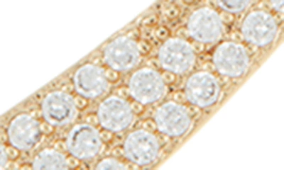 Sterling Forever Carlotta Cz Threader Earrings In Gold
