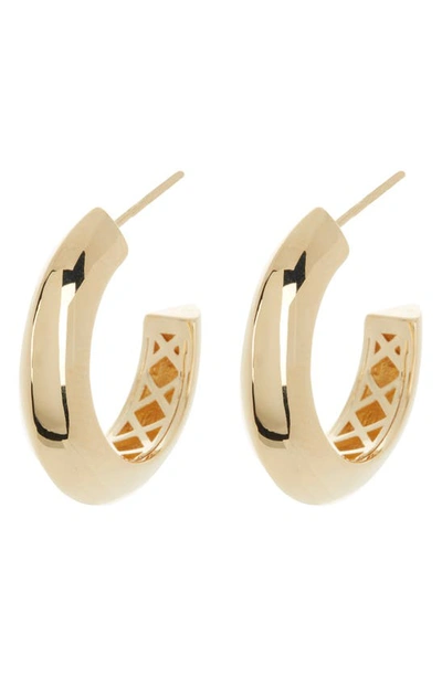 Sterling Forever Danika Hoop Earrings In Gold