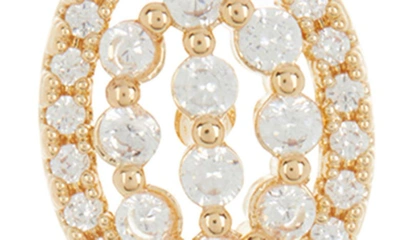 Sterling Forever Eira Cz Drop Earrings In Gold