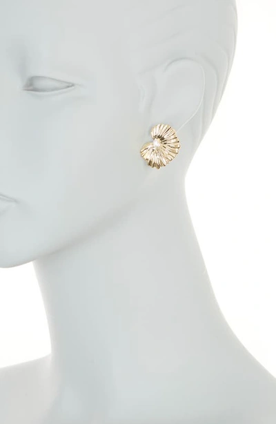 Sterling Forever Phoenix Stud Earrings In Gold