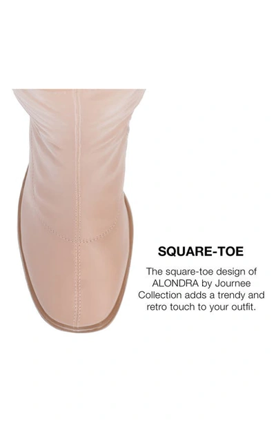 Journee Collection Alondra Tru Comfort Foam Knee High Platform Boot In Mauve