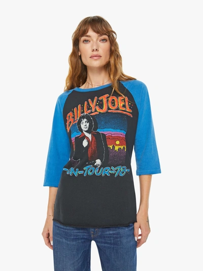 Shop Madeworn Billy Joel 1978 Raglan Coal T-shirt (also In M, L,xl) In Black