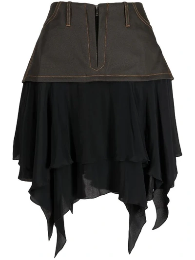 Shop Kiko Kostadinov Women Oseberg Skirt In Slate