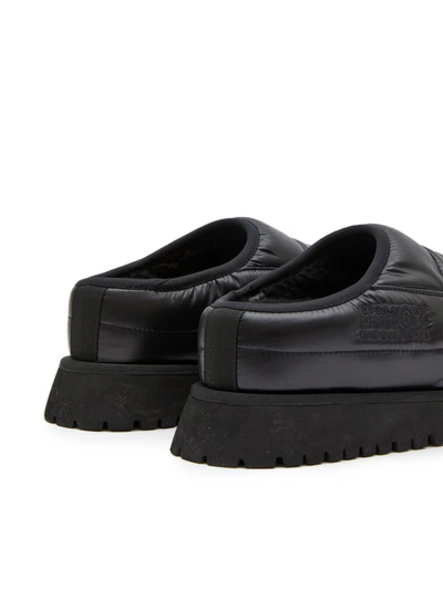 Shop Mm6 Maison Margiela Mm6 Women Platform Puffer Loafer Slipper In T8013 Black