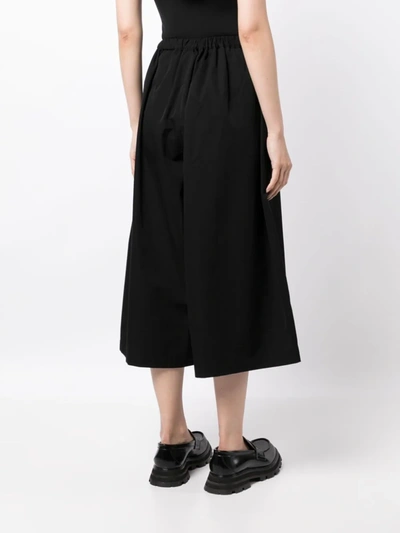 Shop Tao Comme Des Garçons Tao Comme Des Garcons Womens Rouched Waist Flair Pant In Black