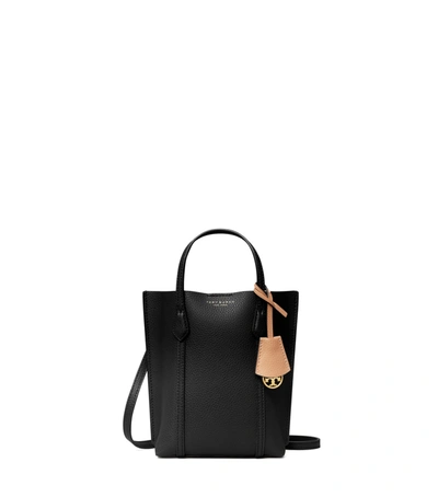 Shop Tory Burch Women Mini Perry Tote In Black