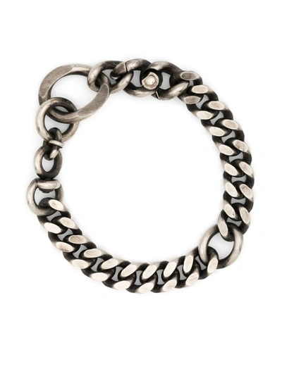 Werkstatt:münchen Chunky Curb-chain Bracelet In Silver