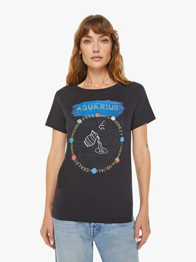 Shop Unfortunate Portrait Aquarius Zodiac T-shirt (also In S, M,l) In Black