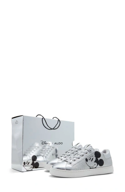 Shop Aldo X Disney 100 Sneaker In Silver