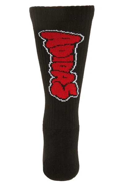 Shop Adidas Originals Originals Street Assorted 3-pack Crew Socks In Black/ Better Scarlet/ White