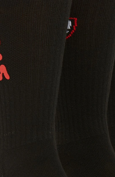 Shop Adidas Originals Originals Street Assorted 3-pack Crew Socks In Black/ Better Scarlet/ White