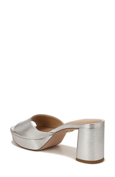 Shop Veronica Beard Dali Platform Slide Sandal In Silver