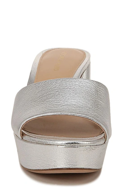 Shop Veronica Beard Dali Platform Slide Sandal In Silver