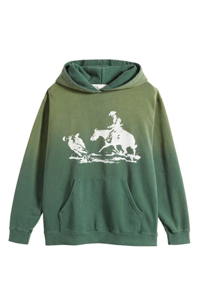 Shop One Of These Days X Woolrich Original Outdoor Hooded Sweatshirt In Green