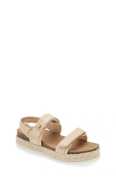 Shop Steve Madden Jbig Mona Platform Slingback Sandal In Raffia