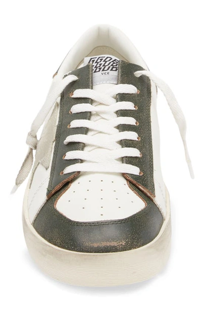 Shop Golden Goose Super-star Sneaker In White/ Dark Green 10361