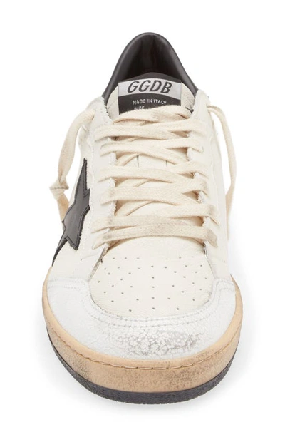 Shop Golden Goose Ball Star Low Top Sneaker In White/ Black