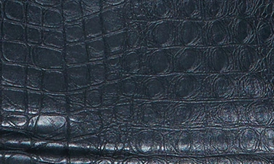 Shop Naked Wardrobe The Crocodile Collection Croc Embossed Faux Leather Tube Top In Black