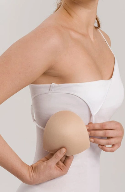 Hanro Seamless Padded Cotton Camisole In White