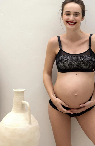 Shop Cache Coeur Dahlia Maternity/nursing Bra In Black