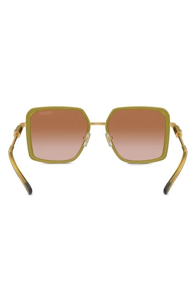 Shop Versace 56mm Gradient Square Sunglasses In Green