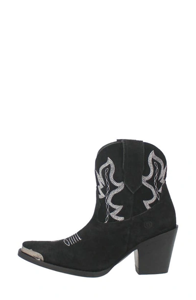 Shop Dingo Joyride Suede Cowboy Boot In Black