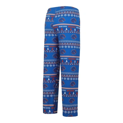 Concepts Sport Men's  Royal Boise State Broncos Swivel Long Sleeve T-shirt And Pants Sleep Set In Royal